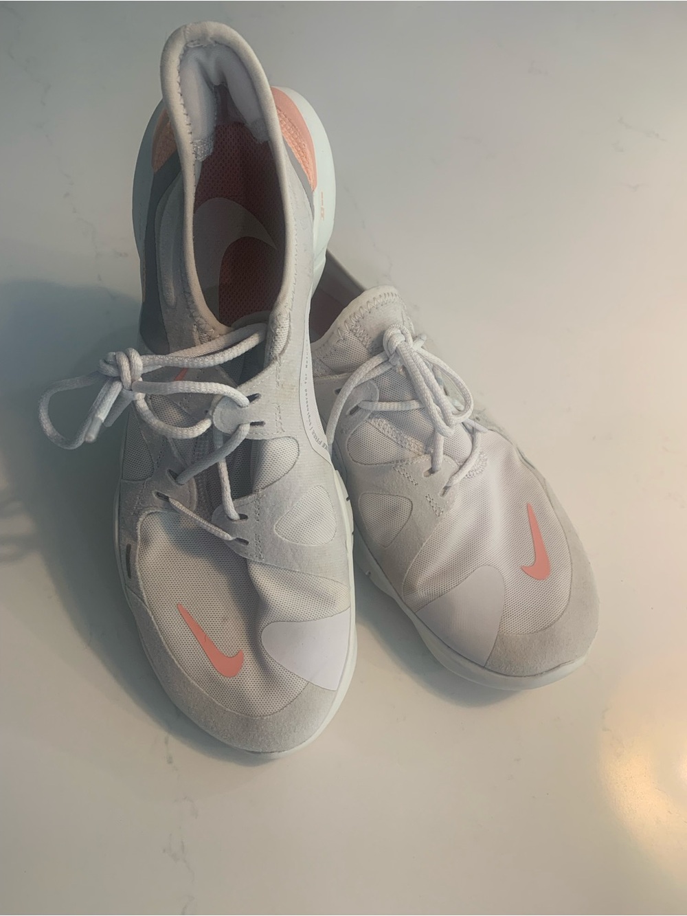 Nike Women’s White & Coral Athletic Training Shoes
